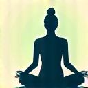 Person meditating peacefully